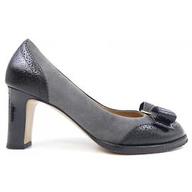 Escarpins Salvatore Ferragamo Marron Noir