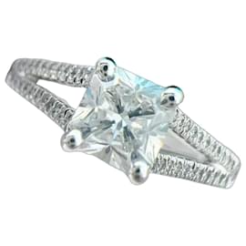 Anel de diamantes Tiffany & Co. Lucida Prata
