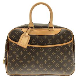 Louis Vuitton Monogram Bowling Vanity Handbag Brown