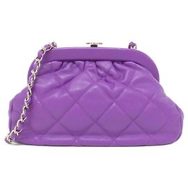 Bolsa de Ombro Chanel AS4717 Roxa Roxo