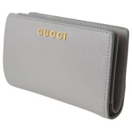 Gucci Light Gray Bi-Fold Wallet Grey
