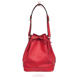 Borsa Louis Vuitton Noe in pelle Epi Large Rosso