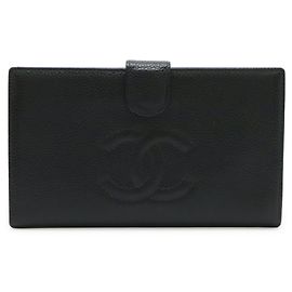 Cartera larga Chanel Coco Mark Negro