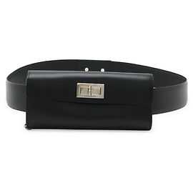Chanel 2.55 Belt Bag Black Leather Black