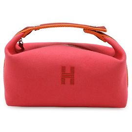 Hermès Hermes Bride à Black PM Pouch Handbag Pink