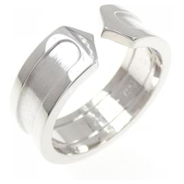 Cartier C2 Small Ring in White Gold Golden