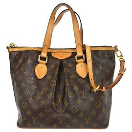 Borsa Louis Vuitton Palermo Monogram Canvas PM Marrone