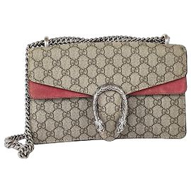 Sac Gucci Dionysus en toile enduite GG Taille M Beige