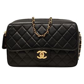 Borsa a tracolla Chanel Matelassé Coco Mark Crossbody Chain Nero