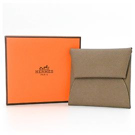 Monedero de piel Epsom beige Hermès Beige