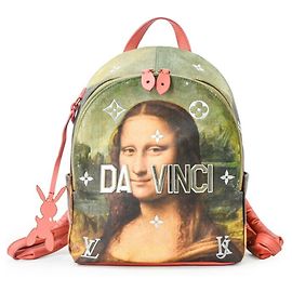Louis Vuitton Mona Lisa Backpack Pink Green