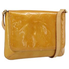 LOUIS VUITTON Monogram Vernis Thompson Street Bag Beige M91301 LV Auth 181658 Beige