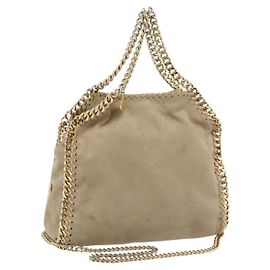 Autre Marque Stella MacCartney Chain Falabella Tasche polyester 2way Beige Gold Auth BA13174A Beige Golden
