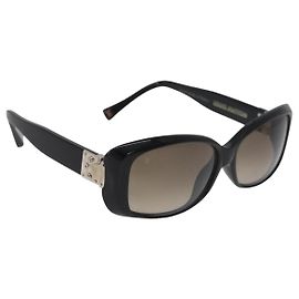 LOUIS VUITTON Spson Sunglasses plastic Black LV Auth BA13232 Black