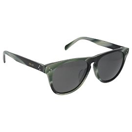 Céline Gafas de sol CELINE de plástico Verde Auth BA13226A Verde