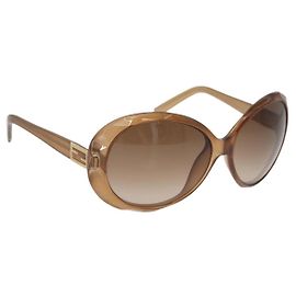 FENDI Sunglasses plastic Beige Auth BA13262 Beige