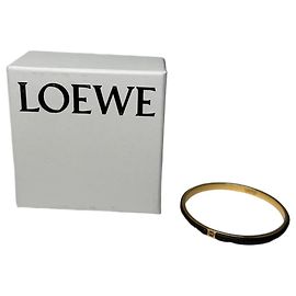 Vintage Loewe Enamel Bangle Gold Black Black