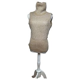 Vintage MCM Strickweste Creme Beige M Beige