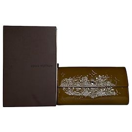 Vintage Louis Vuitton Vernis Leather Wallet Mustard Yellow Yellow