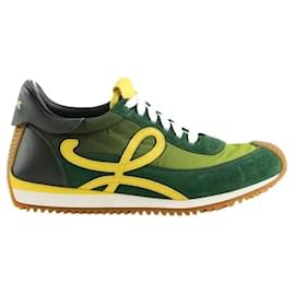 Baskets Loewe Flow Runner Vert Daim Vert