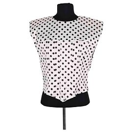 Top blanco sin mangas Ganni Blanco