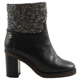 Chanel Black boots Black