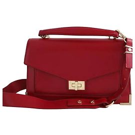 Bolsa de ombro vermelha em couro The Kooples Vermelho