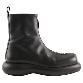 Jil Sander Botas moteras negras Negro