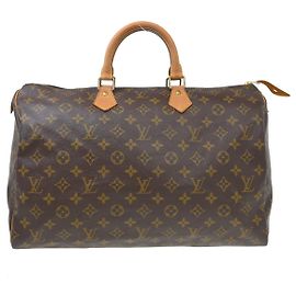 Louis Vuitton Speedy Monogram Canvas 40 Castaño