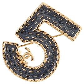 Spilla Chanel No. 5 Oro D'oro
