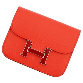 Hermès Hermes Constance Capucines Epsom Wallet Other