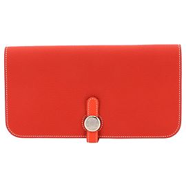 Portefeuille long Dogon en cuir Togo Hermès Autre