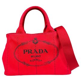 Borsa a tracolla tote Prada Canapa SS Rosso