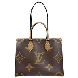 Sac cabas Louis Vuitton OnTheGo MM Monogram Giant Marron