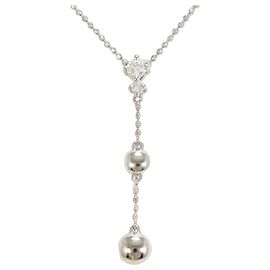 Autre Marque Platinhalskette mit Diamantanhänger Andere