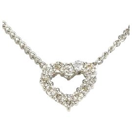 Autre Marque Colar de platina com pingente de diamante Outro