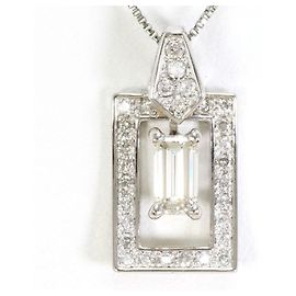 Autre Marque Colar de platina PT900 com diamantes Outro