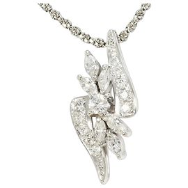 Autre Marque PT900 Platin-Halskette mit Diamant Andere