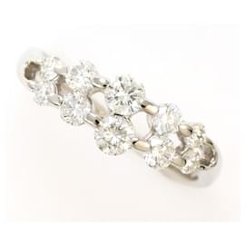 Autre Marque Platinum Diamond Band Ring Other