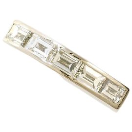 Autre Marque PT850 Platinum Band Ring with Diamond Other