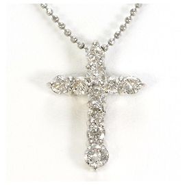 Autre Marque PT900 Platin-Halskette mit 0.70ct Diamant Andere