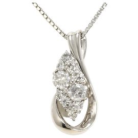 Autre Marque PT900 Platinum and Diamond Necklace Other
