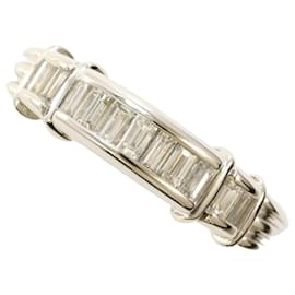 Autre Marque PT900 Platinum Diamond Band Ring Other