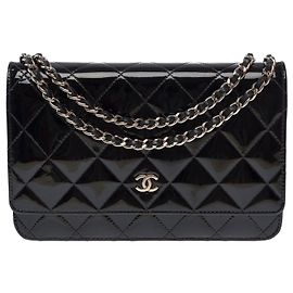 CHANEL Wallet on Chain Bag in Black Leather - 103550 Black