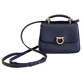 Salvatore Ferragamo Borsa a mano Gancini Blu scuro