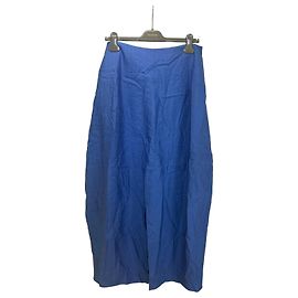 Totême Parachute Silk Skirt Blue