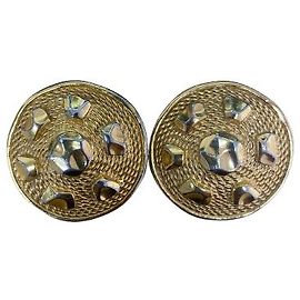 Christian Dior XXL round gold earrings Other