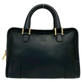 Bolsa de mão Loewe Vintage Amazona em couro preto Preto