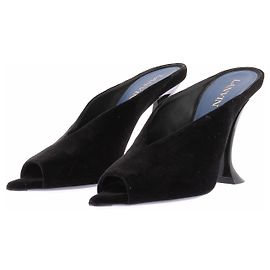 Lanvin Mule in scamosciato nero "Midnight" Nero
