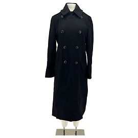 Polo Ralph Lauren Black Wool Long Coat Black